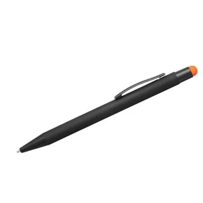 Długopis Dax Matowy Z Grawerem Czarny Z Pomarańczowym