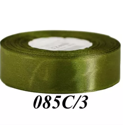 Wstążka Satynowa 25mm/32m c. Oliwka