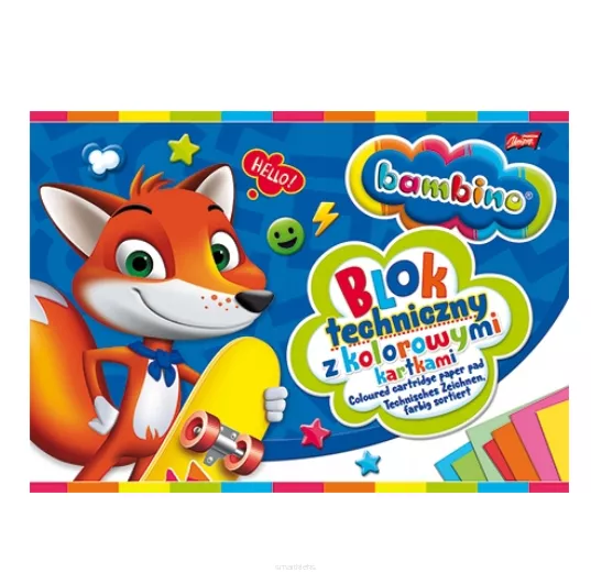 Blok Techniczny Kolorowy A4 Bambino