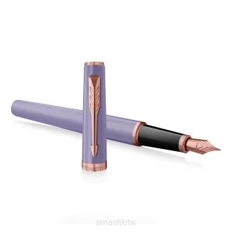 Parker Meridian Pióro wieczne Lakier liliowy z różowymi złotymi wykończeniami Średnia końcówka  2247767