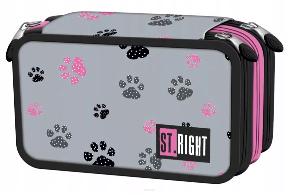 Piórnik Trzykomorowy St.Right PC-05 Wyposażenie Paws smartkleks.pl