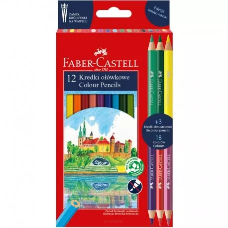 Kredki Ołówkowe Zamek Faber-Castell 12 kolorów smartkleks.pl