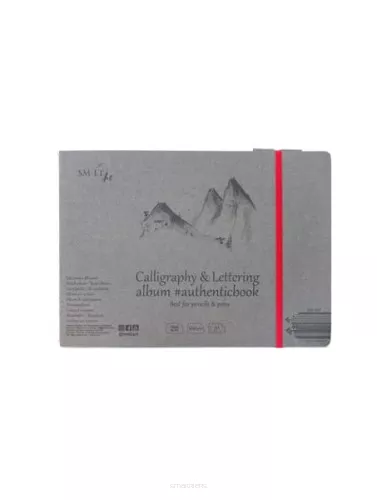 SMLTArt Authentic Calligraphy & Lettering szkicownik z gumką 245x176mm 100g 32ark