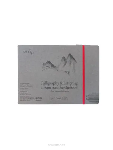 SMLTArt Authentic Calligraphy & Lettering szkicownik z gumką 245x176mm 100g 32ark