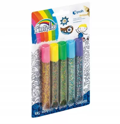 Klej z Brokatem Fiorello 5szt.