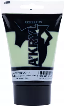 Farba Akrylowa Renesans 100ml 43 Ziemia Zielona
