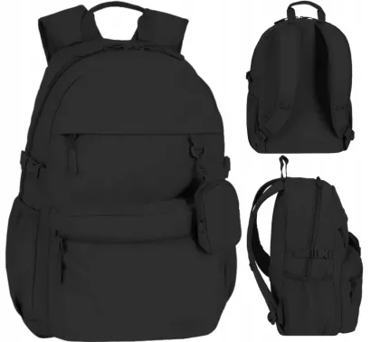 Plecak szkolny jednokomorowy CoolPack FIN BLACK