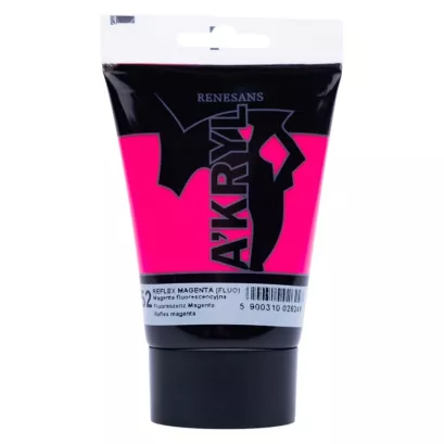 Farba Akrylowa Renesans 100ml 52 Magenta Fluorescencyjna