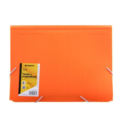 Teczka z Przegródkami A4 Penmate Pomarańczowa