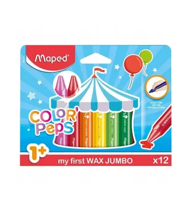 Pierwsze Kredki Maped Color'Peps Jumbo 12 kolorów