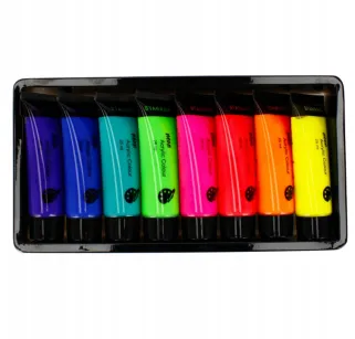 Farba Akrylowa 8 Kolorów Starpak Neon
