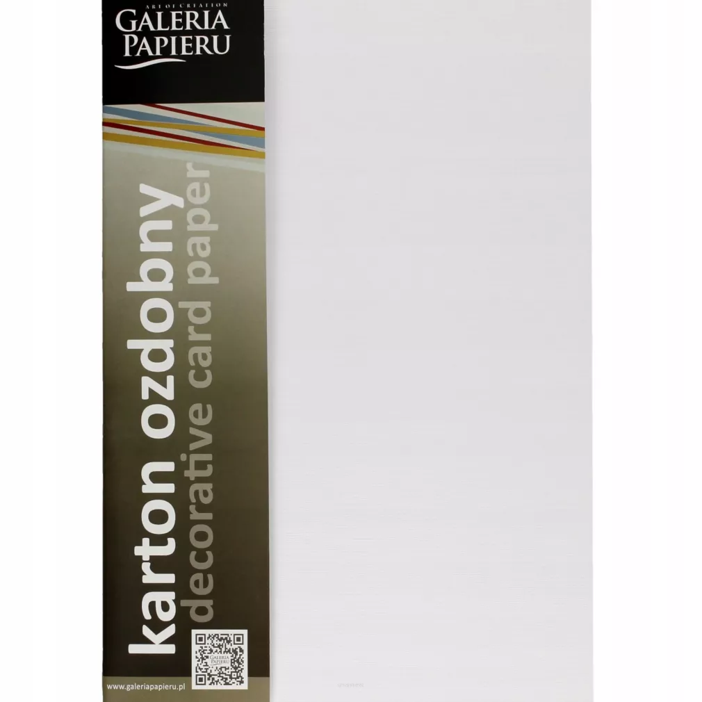 Karton Ozdobny Batyst Biały Galeria Papieru smartkleks.pl