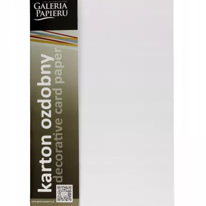 Karton Ozdobny Batyst Biały Galeria Papieru