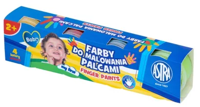 Farby Do Malowania Palcami 4 Kolory Astra