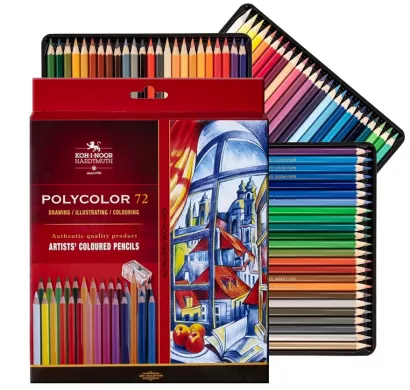 Kredki Ołówkowe Artystyczne Koh-I-Noor Polycolor 72szt