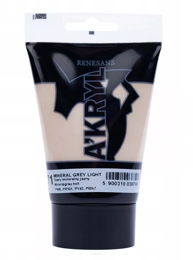 Farba Akrylowa Renesans 100ml 71 Szary mineralny jasny smartkleks.pl