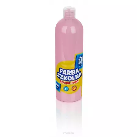 Farba szkolna, plakatowa jasnoróżowa 500ml Astra