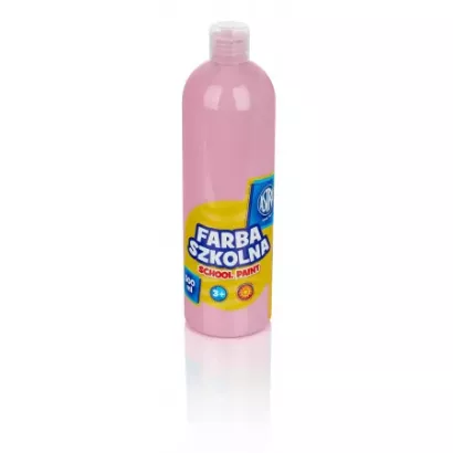 Farba szkolna, plakatowa jasnoróżowa 500ml Astra