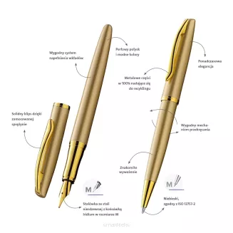 Pióro Wieczne I Długopis Pelikan Jazz Noble Elegance Gold SmartKleks.pl
