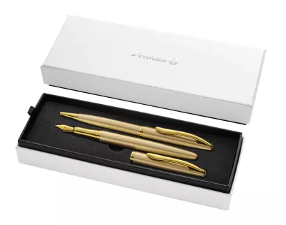 Pióro Wieczne I Długopis Pelikan Jazz Noble Elegance Gold
