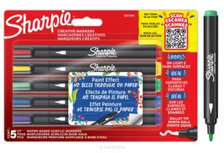 2 Zestawy Markerów Akrylowych Sharpie + jajko i serce do zdobienia - 2