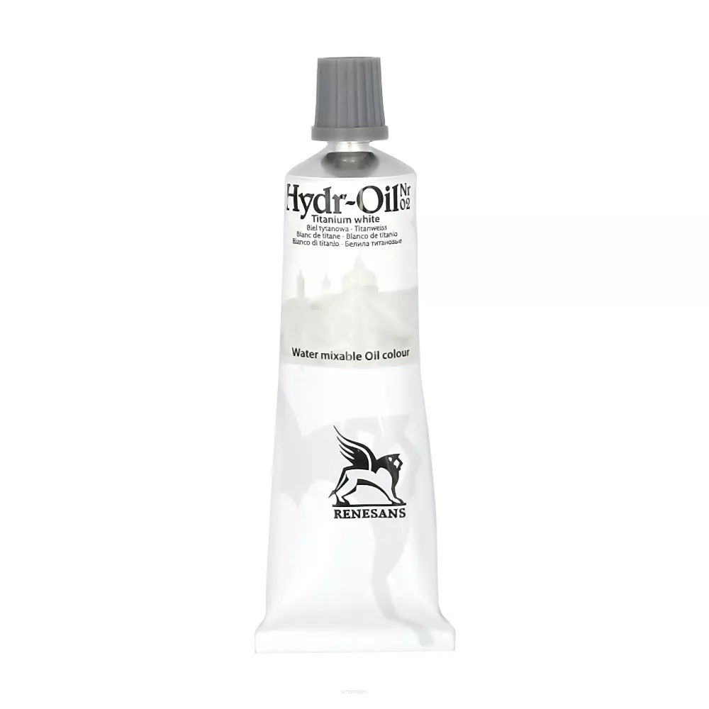 Farba Olejna Renesans Hydr-Oil 60 ml Titanium White 02 smartkleks.pl