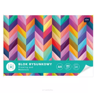 Blok rysunkowy biały A4 20 kartek Interdruk