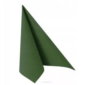 Serwetki Flizelinowe Ciemna Zieleń 40x40 50szt Clarina