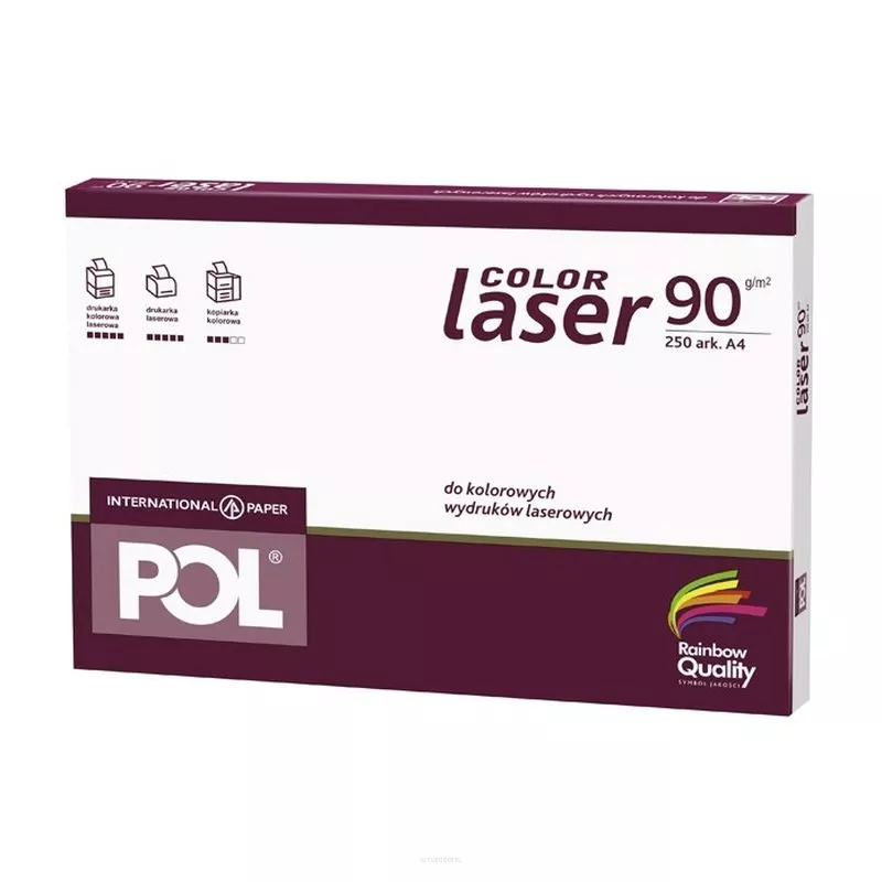 Papier ksero POLcolorlaser 90g A4 