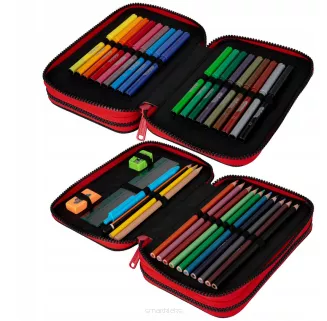 Zestaw Plecak Coolpack Gradient Cranberry + Worek + Piórnik z wyposażeniem - 5