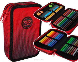 Zestaw Plecak Coolpack Gradient Cranberry + Worek + Piórnik z wyposażeniem - 3