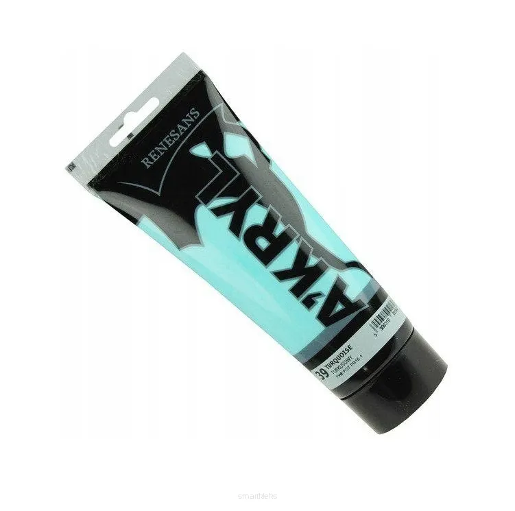 Farba Akrylowa Renesans 200ml 39 Turquoise Blue smartkleks.pl