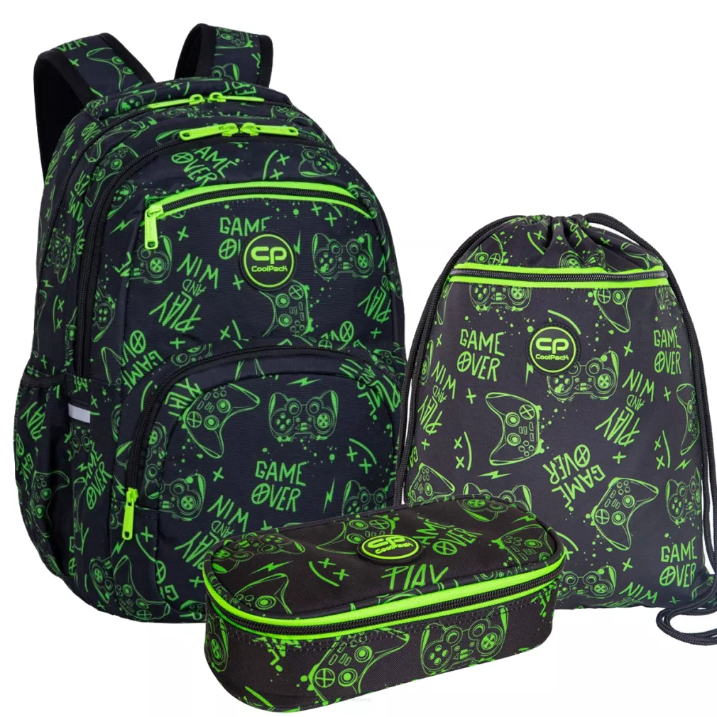 Zestaw Coolpack Game Night Pick Plecak + Worek + Piórnik