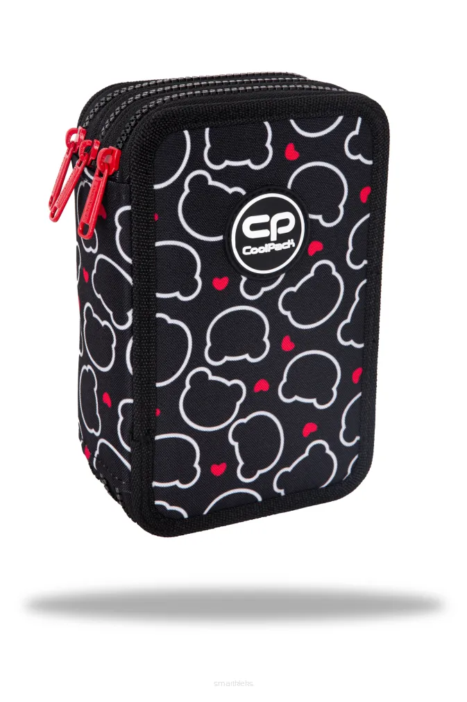 Piórnik Trójkomorowy Cool Pack z Wyposażeniem Jumper 3 Bear smartkleks.pl