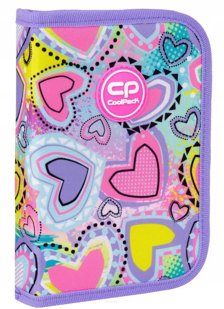 Piórnik Jednokomorowy CoolPack Clipper Pastel Heart  SmartKleks.pl