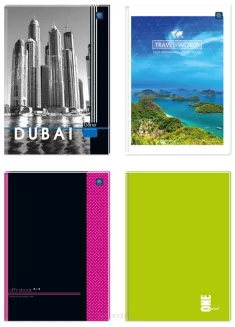 Brulion A4 Krata 192 kartki Mix Interdruk