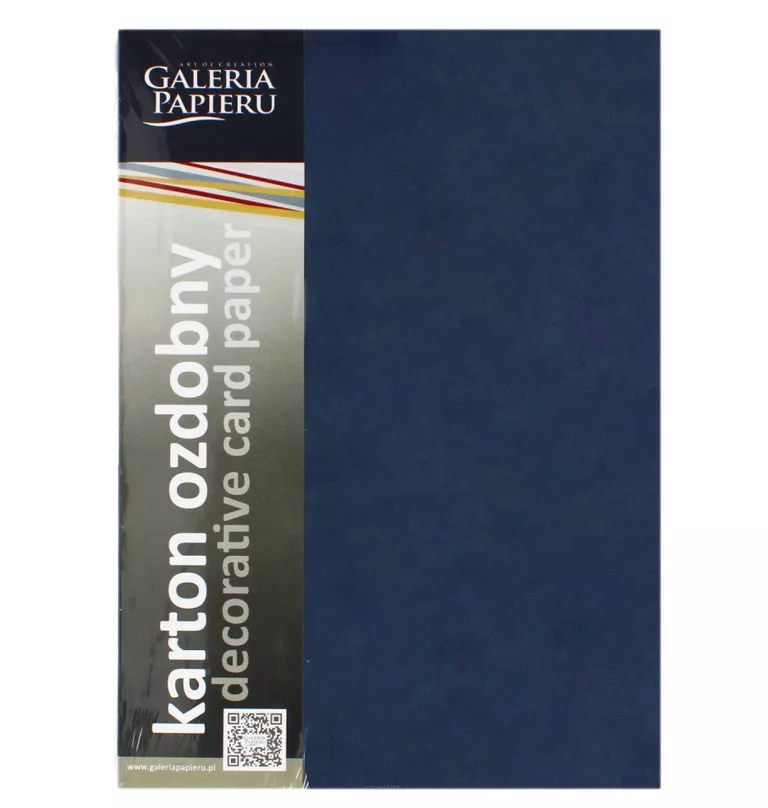 Karton Ozdobny Kraft Granatowy Galeria Papieru smartkleks.pl