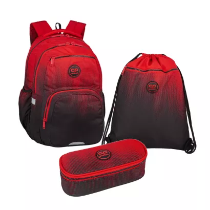 Plecak CoolPack Pick Gradient Cranberry z Workiem i Piórnikiem