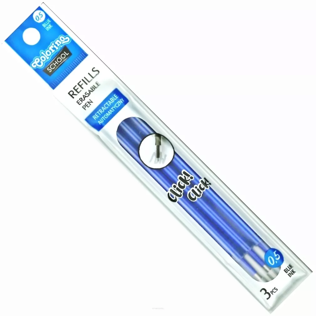 Wkład do Długopisu Wymazywalnego 0,5mm Niebieski Colorino  SmartKleks.pl