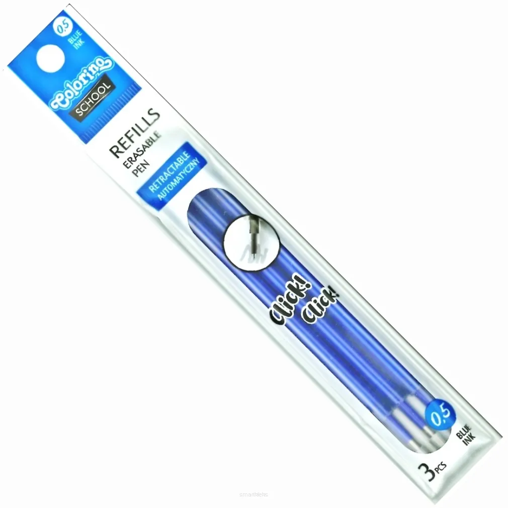 Wkład do Długopisu Wymazywalnego 0,5mm Niebieski Colorino  SmartKleks.pl
