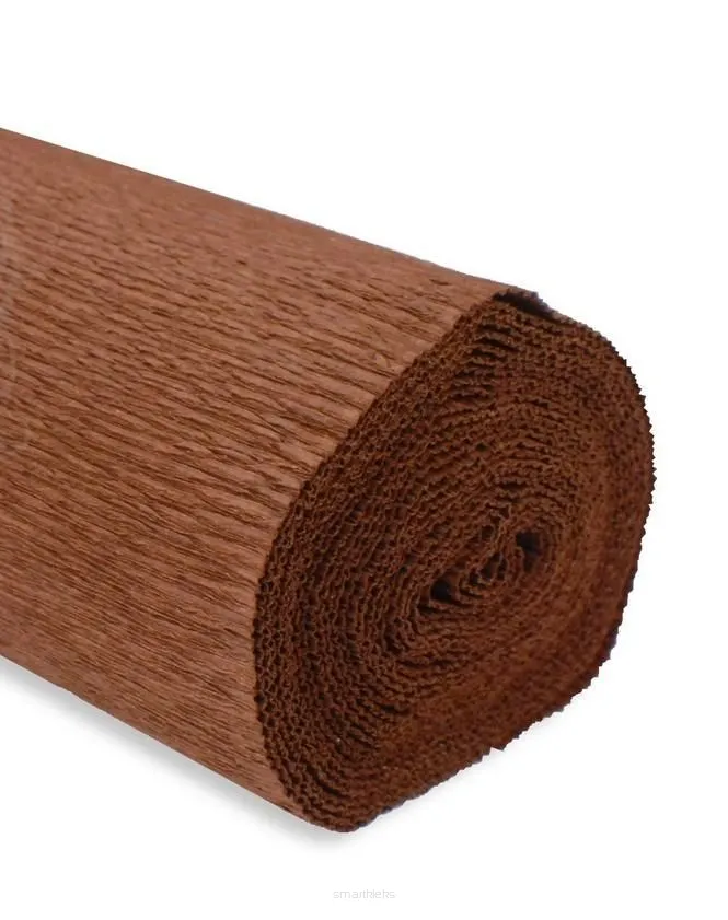 Krepina 50x250cm 180g ciemny brązowy
