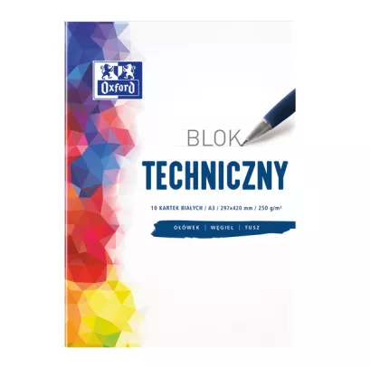 Blok Techniczny Biały Oxford A3