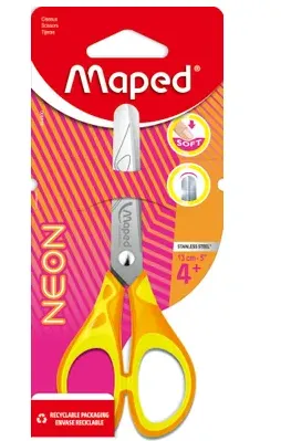 Nożyczki Szkolne Maped Neon Soft 13cm