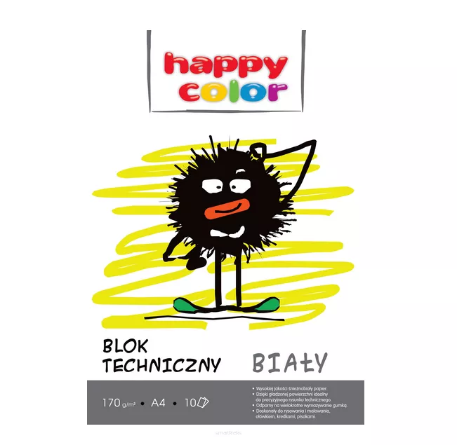 Blok Techniczny Biały A4 Happy Color