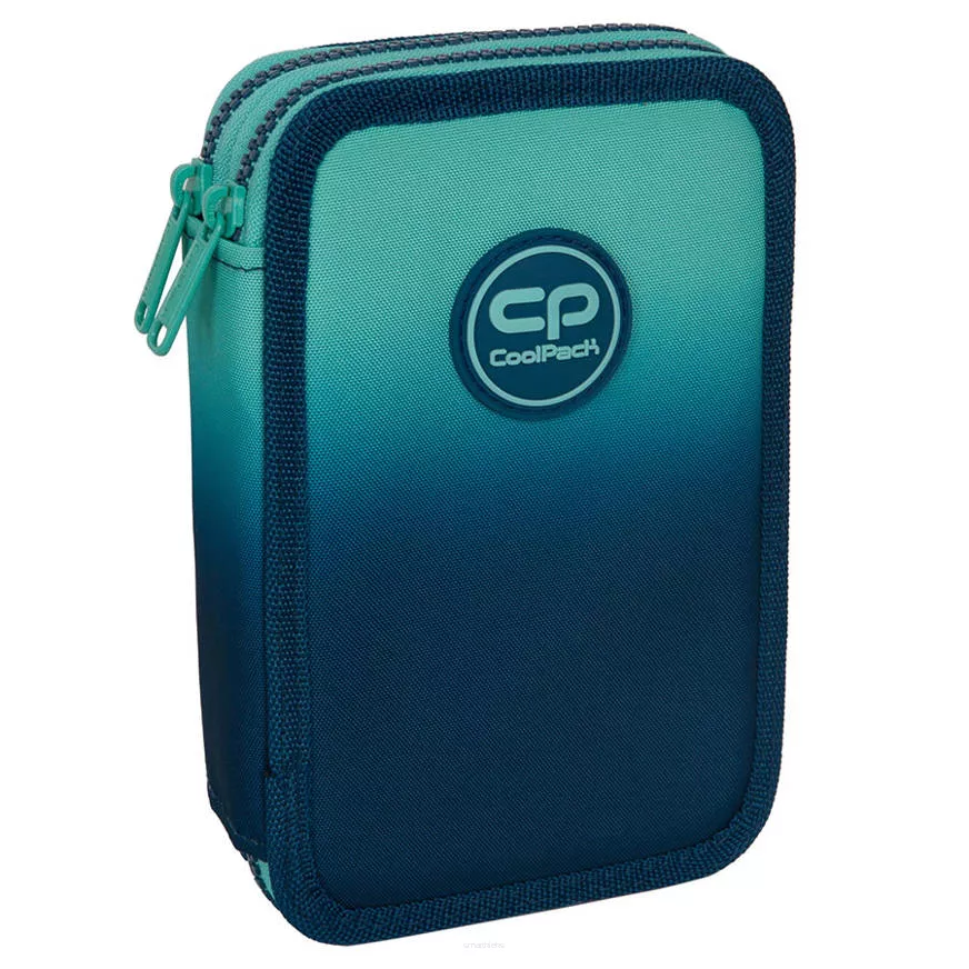 Piórnik Dwukomorowy Z Wyposażeniem Jumper 2 Gradient Blue Lagoon SmartKleks.pl