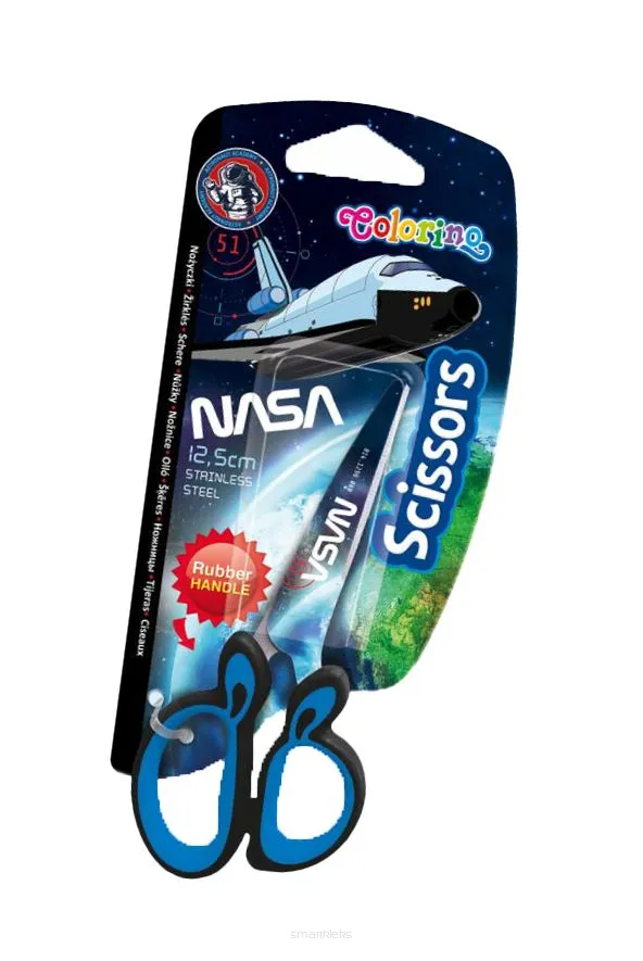 Nożyczki Szkolne 12,5 cm Colorino Kids NASA SmartKleks.pl
