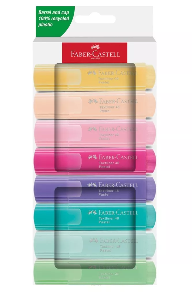 Zakreślacze Pastelowe Faber-Castell 8szt smartkleks.pl