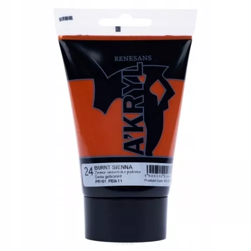 Farba Akrylowa Renesans 100ml 24 Ziemia Sienieńska Palona