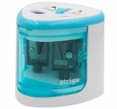 Temperówka Elektryczna Podwójna Strigo Niebieska