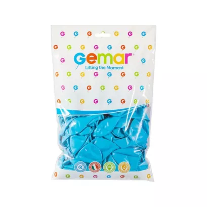 Balony 100 sztuk Pastelowe Błękitne Gemar